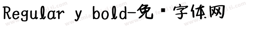 Regular y bold字体转换